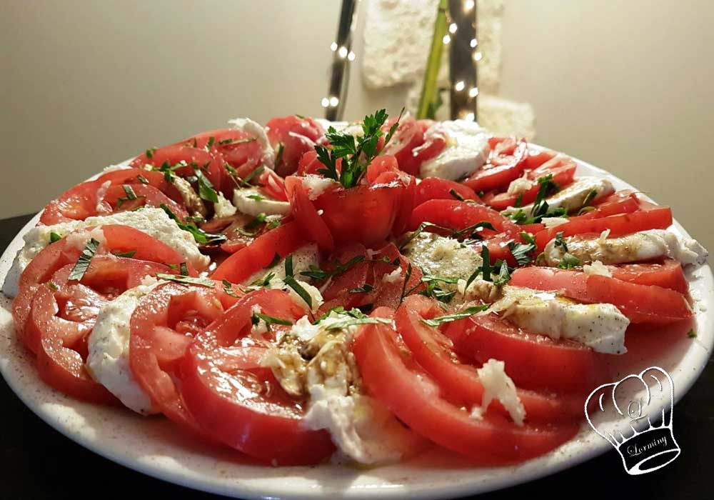 Salade de tomates à la mozzarella