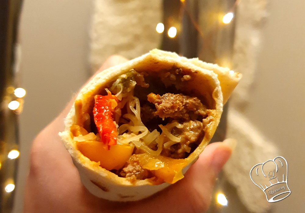 Fajitas maison (pâte à tortillas et farce à fajitas)