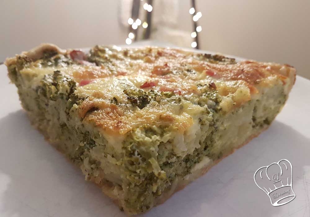 Quiche brocolis lardons