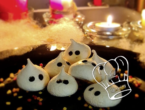 Meringues fantômes (dessert facile halloween)