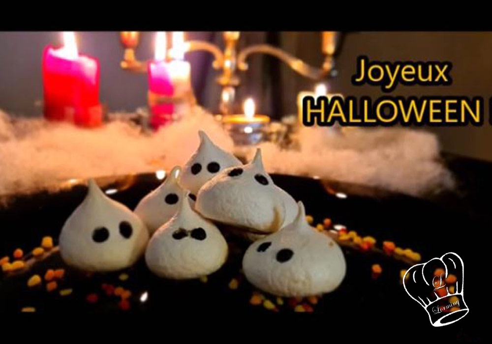 Fantômes meringues Halloween