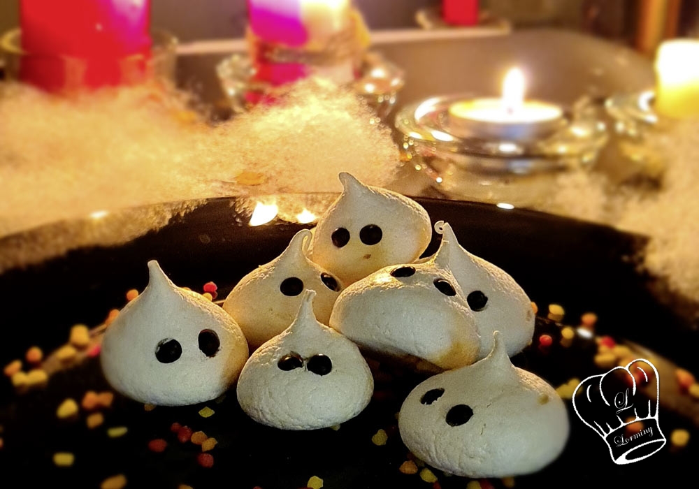 Meringues fantômes (dessert facile halloween)