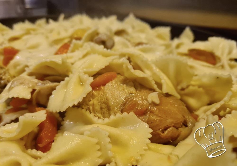 Pâte + blanquette de poulet sans crème fraîche 