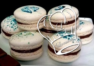 Macarons à la ganache praliné au chocolat maison