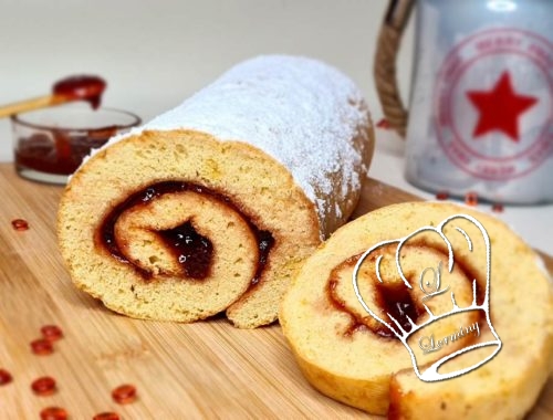 Gateau roule a la confiture