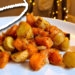 Patates douces et pommes de terre roties au four