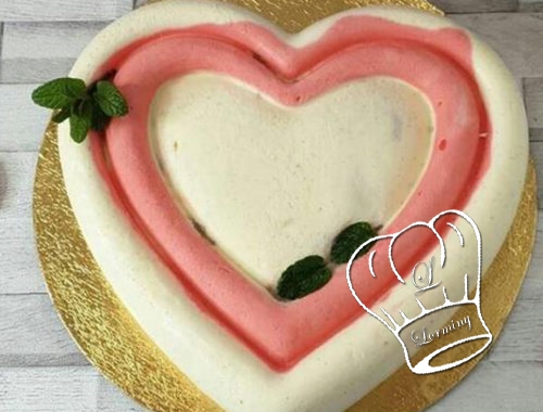 Entremet coeur saint valentin