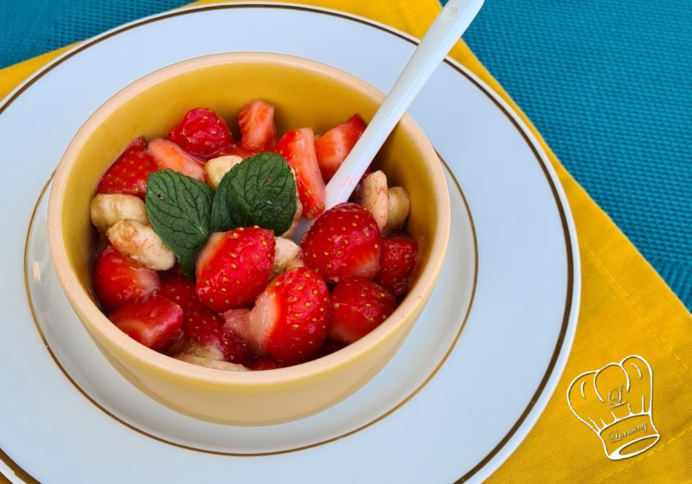 Salade de fraises et bananes