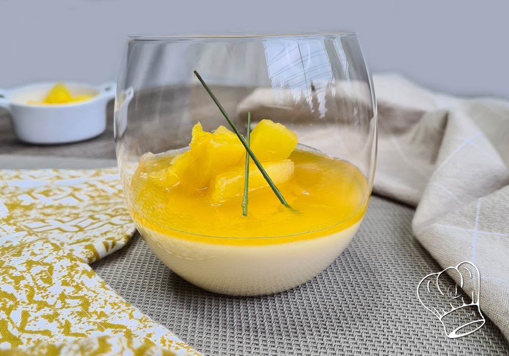 Panna cotta a l ananas