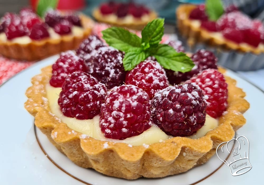 Tartelettes aux framboises