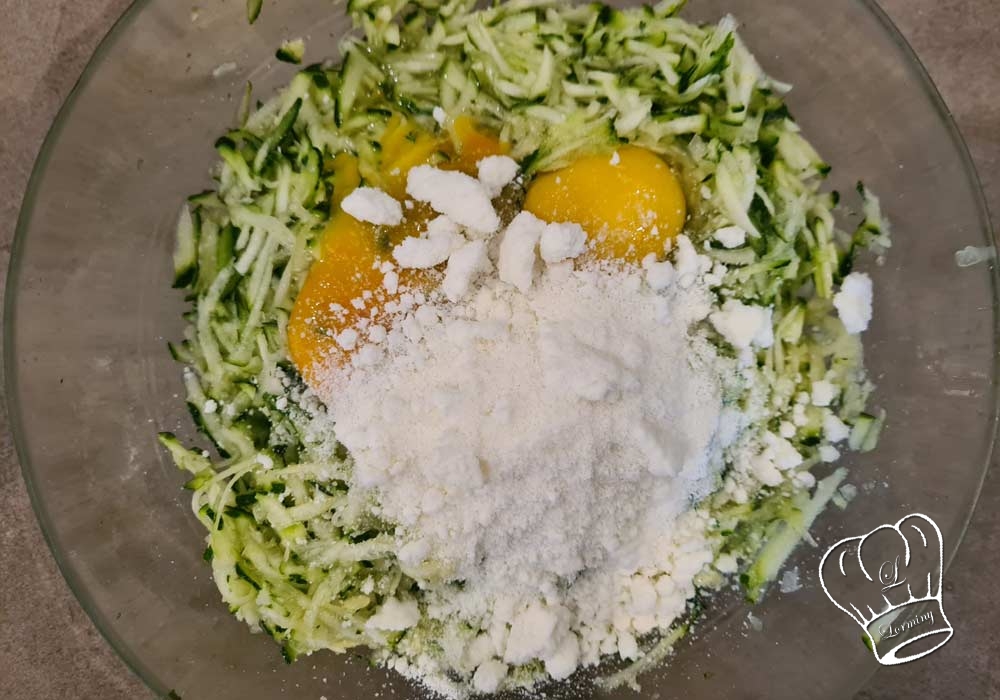 Courgettes parmesan