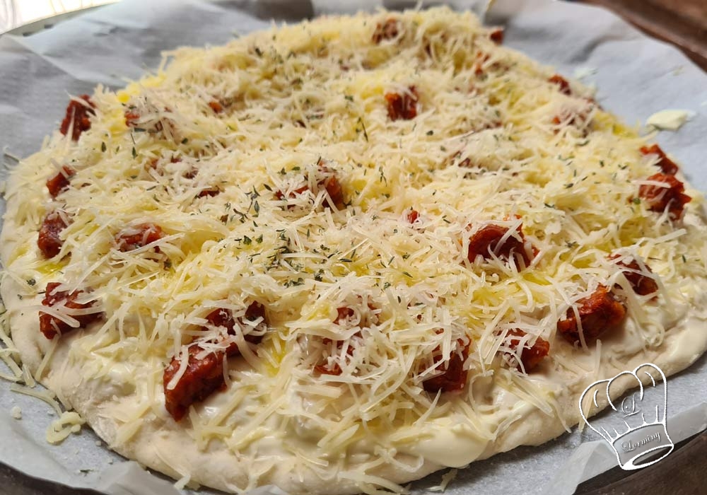 Pizza chorizo thym