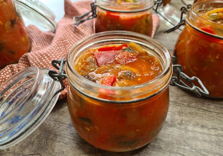 Recette : Ratatouille en conserves (bocaux) - Lorminy