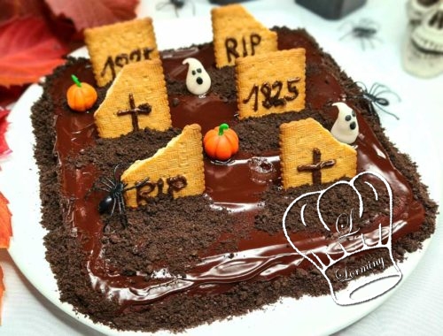 Gateau cimetiere pour halloween