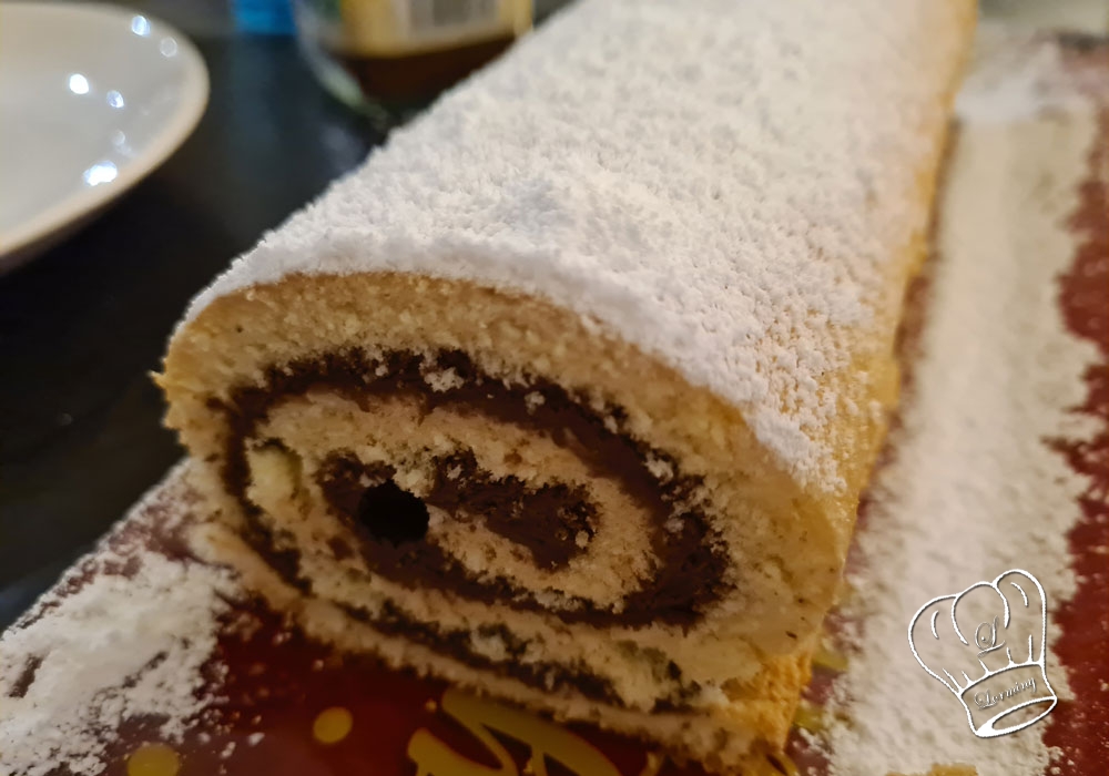 Gateau roule au nutella