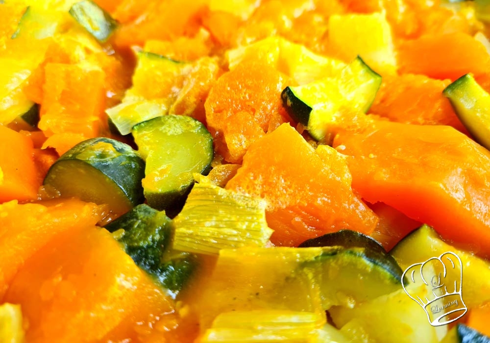 Legumes cuits soupe de potiron