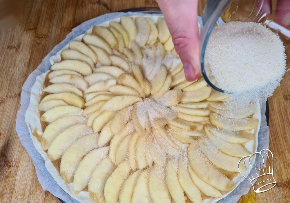 Tarte a la pomme sucre