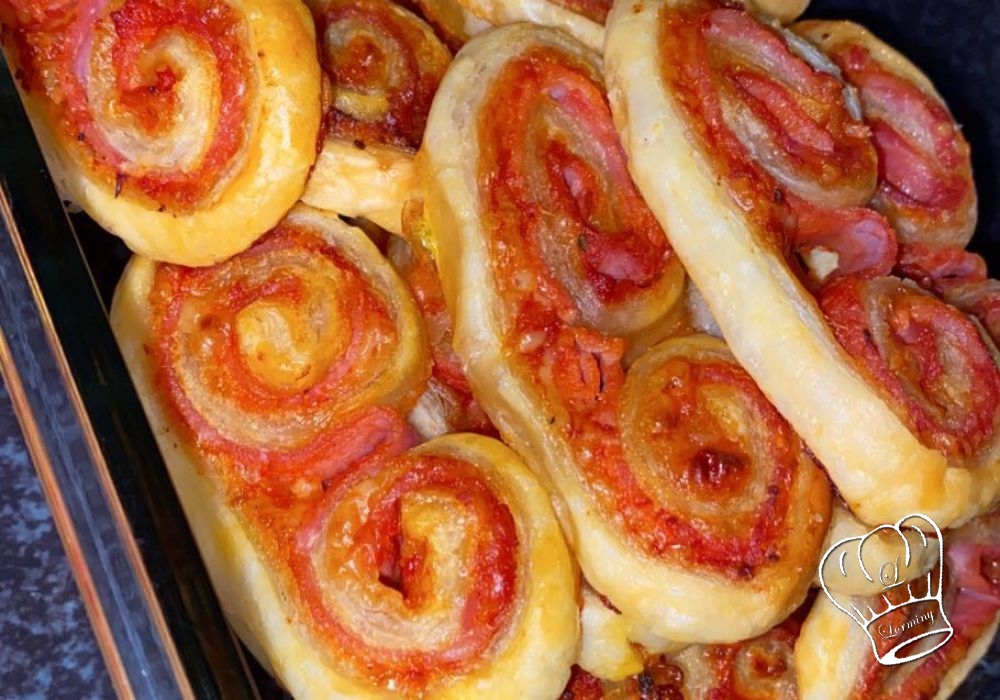 Palmiers feuillete facon pizza