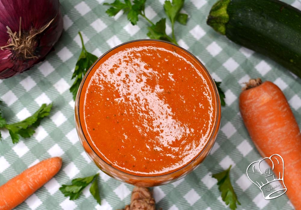 Soupe de brocolis patate douce et carottes