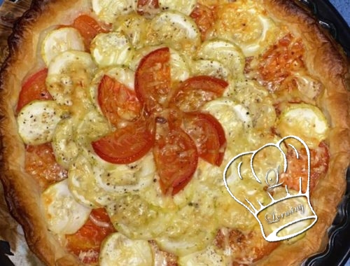 Tarte tomates et courgettes