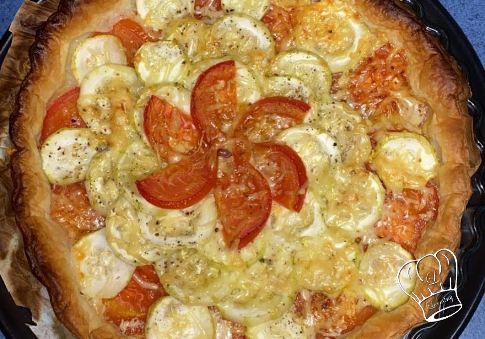 Tarte tomates et courgettes