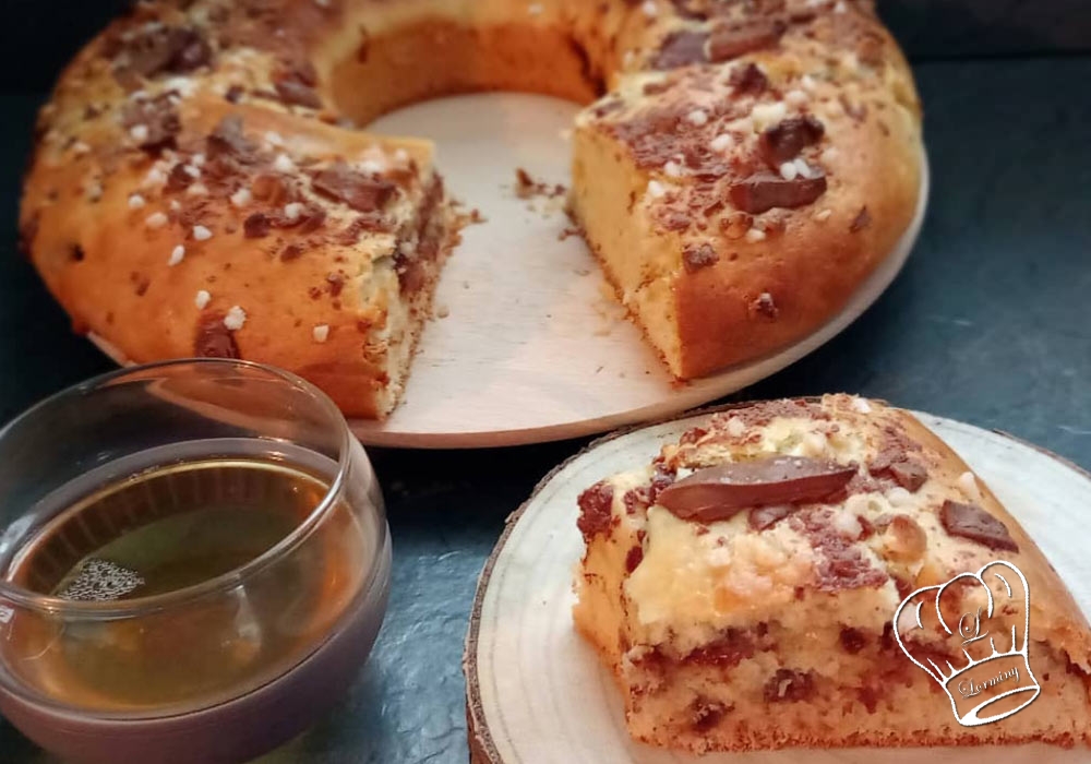 Brioche des rois aux pepites de chocolat