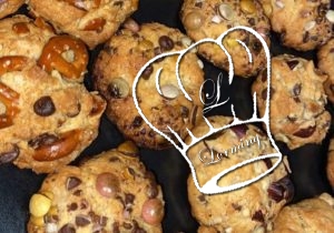 Cookies au bretzel et pépites de chocolat