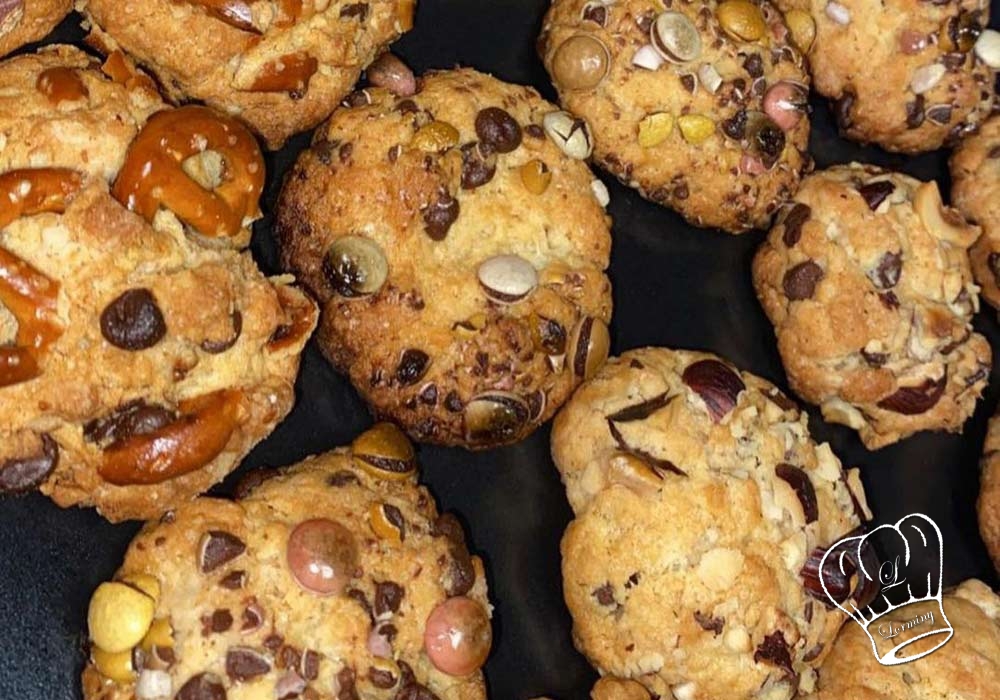 Cookies au bretzel et pepites de chocolat