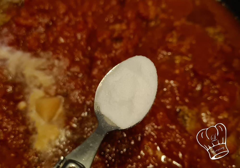 Lasagne a la sauce bolognaise sucre bicarbonate