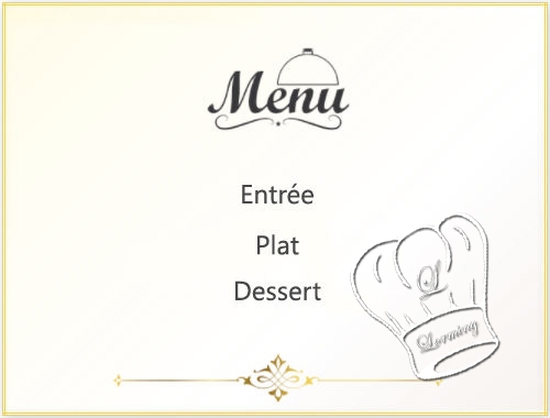 Menu lorminy