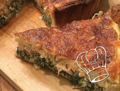 Quiche au saumon frais et aux epinards