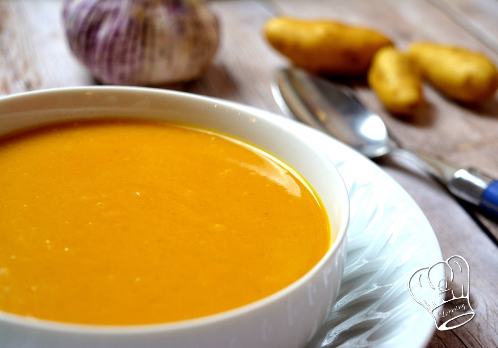 Soupe de courge pommes de terre creme fraiche