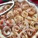 Tarte aux pommes bouquet de roses