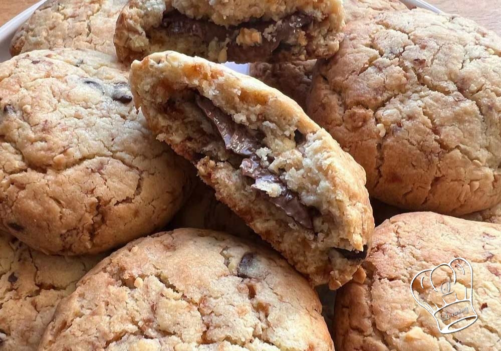 Cookies coeur fondant nutella