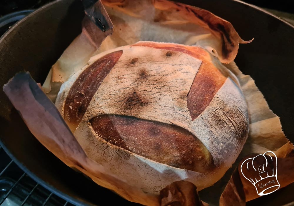 Pain au levain cuisson au four