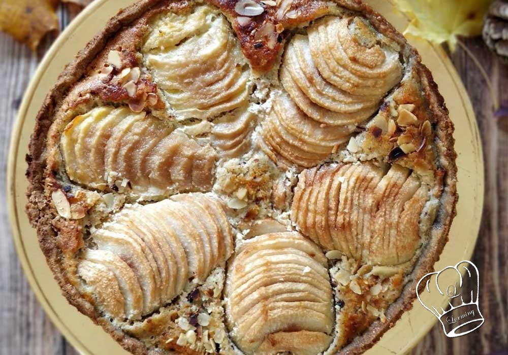 Tarte amandine aux poires