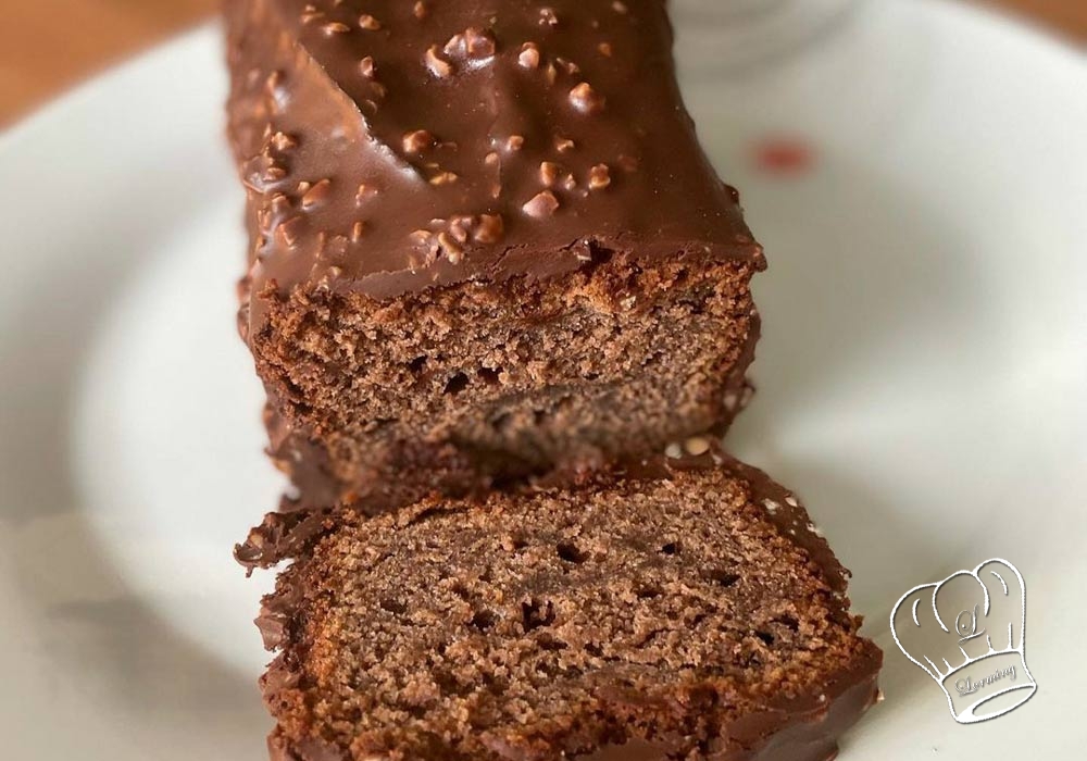 Cake healthy moelleux a la noix de coco et au chocolat