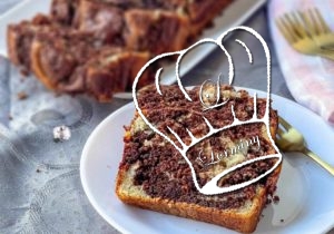 Cake marbré à la vanille et au chocolat