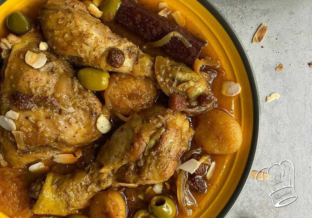 Tajine de poulet au miel fleur d oranger et cannelle