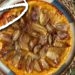 Tarte tatin aux echalotes et au miel