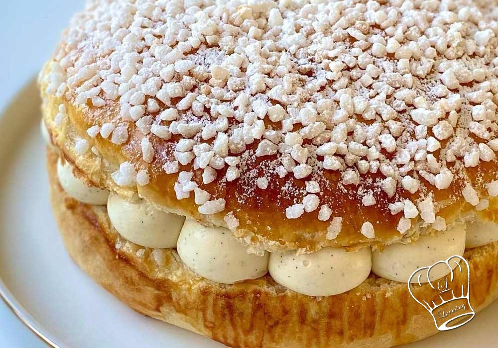 Tarte tropezienne a la creme diplomate vanillee