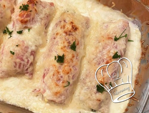 Endives au jambon et bechamel gratinees