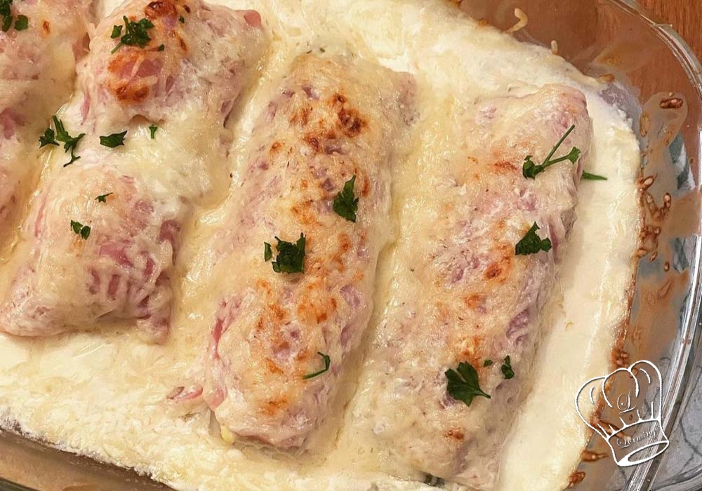 Endives au jambon et bechamel gratinees