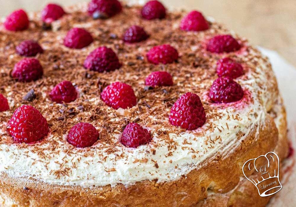 Gateau d anniversaire sans gluten a la framboise