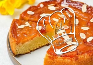 Gâteau façon tatin aux pommes