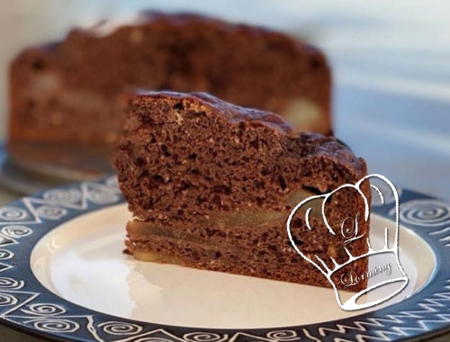 Gateau healthy poire chocolat