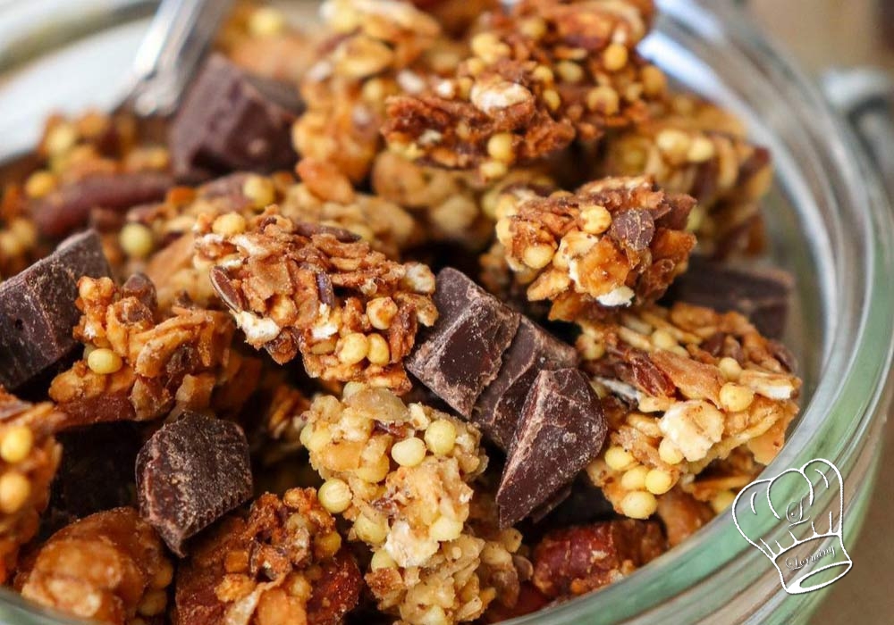 Granola au millet et graines de lin sans gluten