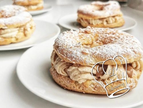 Paris brest a la creme pralinee sans beurre