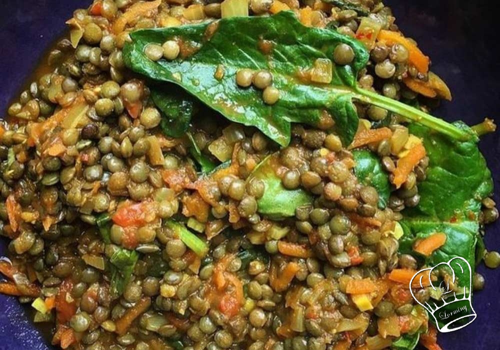 Ragout de lentilles vertes et carottes