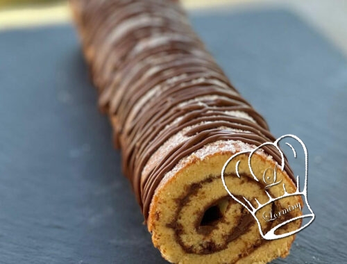 Biscuit roule au nutella moelleux